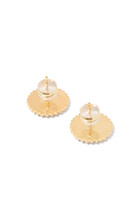 Apollo Stud Earrings, 18K Gold Plating