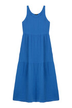 Organic Cotton Lofty Gauze Tiered Dress
