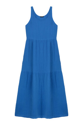 Organic Cotton Lofty Gauze Tiered Dress