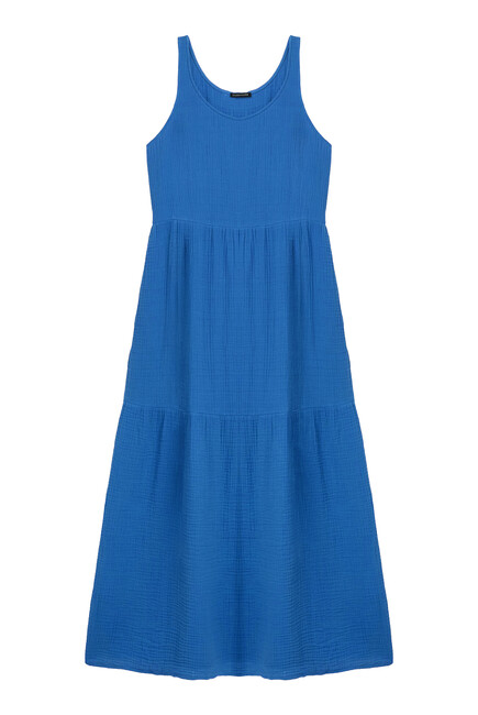 Organic Cotton Lofty Gauze Tiered Dress
