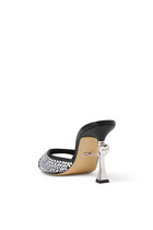 Puffy Heart Ring Square Toe 95 Mules