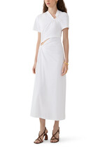  Long Piercing Dress in Cotton Jersey