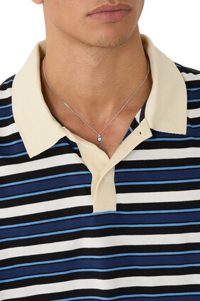 Ojos Pendant Necklace,  Sterling Silver & Enamel