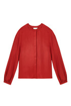 Lea Silk Twill Voluminous Blouse