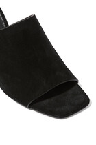 Velour Leather Bandeau 85 Mules