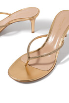 India 70 Rhinestone Embellished Sandals
