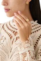 Apollo Stud Earrings, 18K Gold Plating