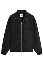 Washed Cotton Nylon Track Jacket
