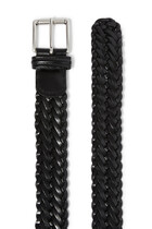 Woven Leather Belt