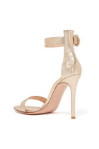 Portofino 105 Metallic Leather Sandals