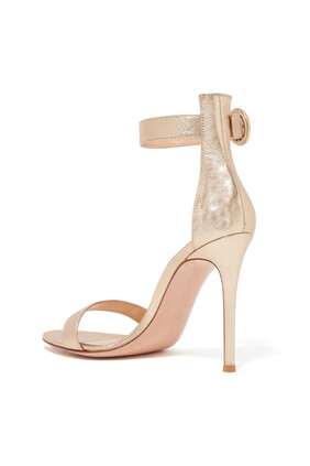 Portofino 105 Metallic Leather Sandals