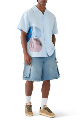 Denim Cargo Shorts