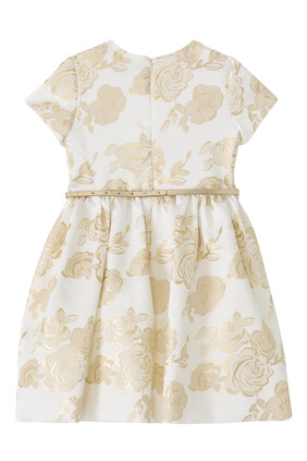Kids Satin Rose Dress