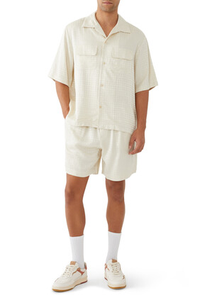 MA Quad Jacquard Camp Shirt