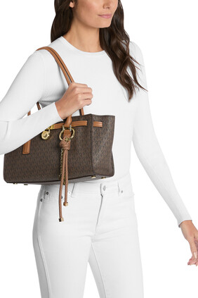 Hamilton Moderne Small Signature Logo Satchel