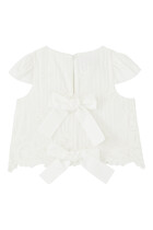 Kids Scalloped Embroidered Top