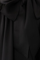Crush Twill Tie Neck Blouse