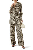 Sana Silk Shirt Tie Mini Dress
