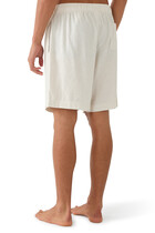 Linen Blend Pajama Shorts
