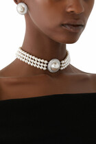 Small Crystal Pearl Earrings