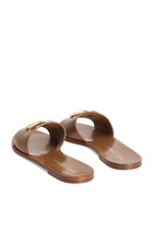 DG Logo Leather Slippers