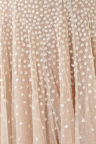 Sequin Cascade Cami Plunge Gown