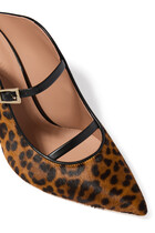 Gala 70 Leopard Calf Hair Mules