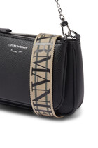 Adjustable Strap Chain-Link Shoulder Bag
