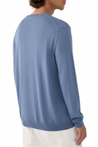 Slim-Fit Cotton Crêpe Crewneck Jumper