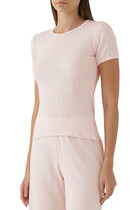 Pointelle Slim Fit T-Shirt