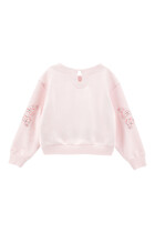 Kids Butterfly Embroidered Sweatshirt