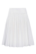  Accordion Maxi Skirt in Cotton-Blend 