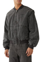 Inset Sleeves Bomber Jacket