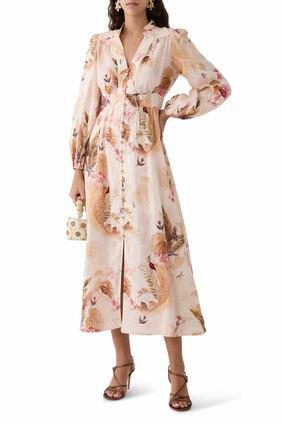 Ascension Plunge Midi Dress