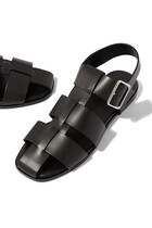 Caged Calfskin Leather Sandals