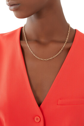 Madison 18in Chain Necklace, 18k Pink Gold