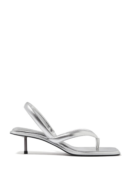 Slingback Thong Heels 40