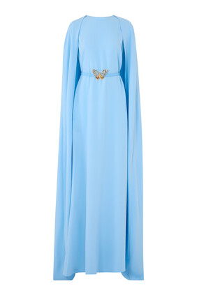 Draped Butterfly Gown