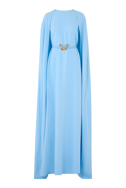 Draped Butterfly Gown