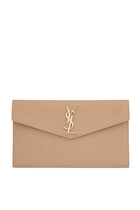 Uptown Pouch In Grain De Poudre Embossed Leather