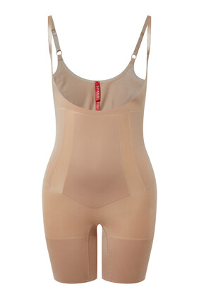Oncore Open Bust Mid-Thigh Body Suit