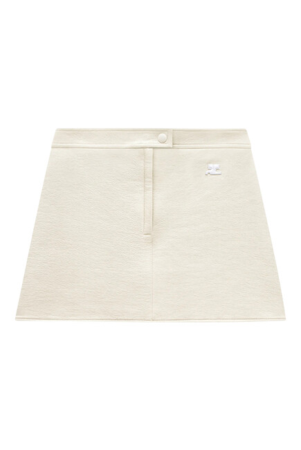 Reedition Vinyl Mini Skirt