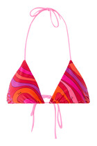 Marmo Print Adjustable Bikini Bra