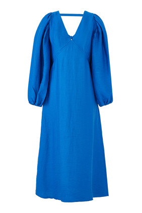 Balloon Sleeve Zendaya Midi Dress