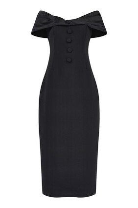The Ultimate Muse Bow Midi Dress