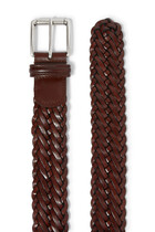 Woven Leather Belt