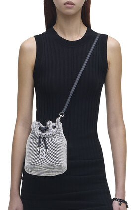The Rhinestone Mini Bucket Bag