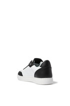 EA Logo Leather Sneakers