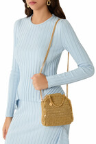 Falabella Lurex Crochet Tiny Shoulder Bag