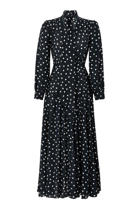 Marigold Silk Midi Dress
